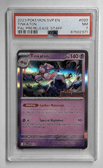 V1124: 2023: TINKATON: 020: PAL PRERELEASE-STAFF: PSA 7: NM: 87502371